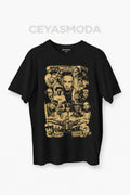 Rap Masters Hip Hop Ustalar Dre 2pac Eminem Biggie Snoop Dogg Baskılı Tişört Unisex T-shirt