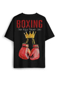 Unisex Boxing The Ring Boks Box Spor Gym Tyson Muhammed Ali Baskılı Oversize T-shirt