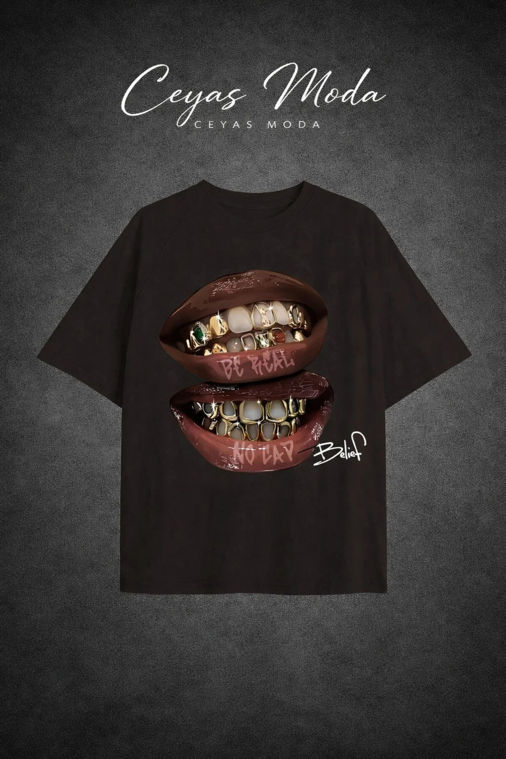 Grillz Tee -Oversize Kalıp Unisex Model T-shirt