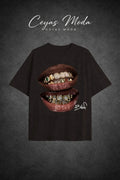 Grillz Tee -Oversize Kalıp Unisex Model T-shirt