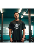 No Days Off baskılı Erkek Oversize T-shirt