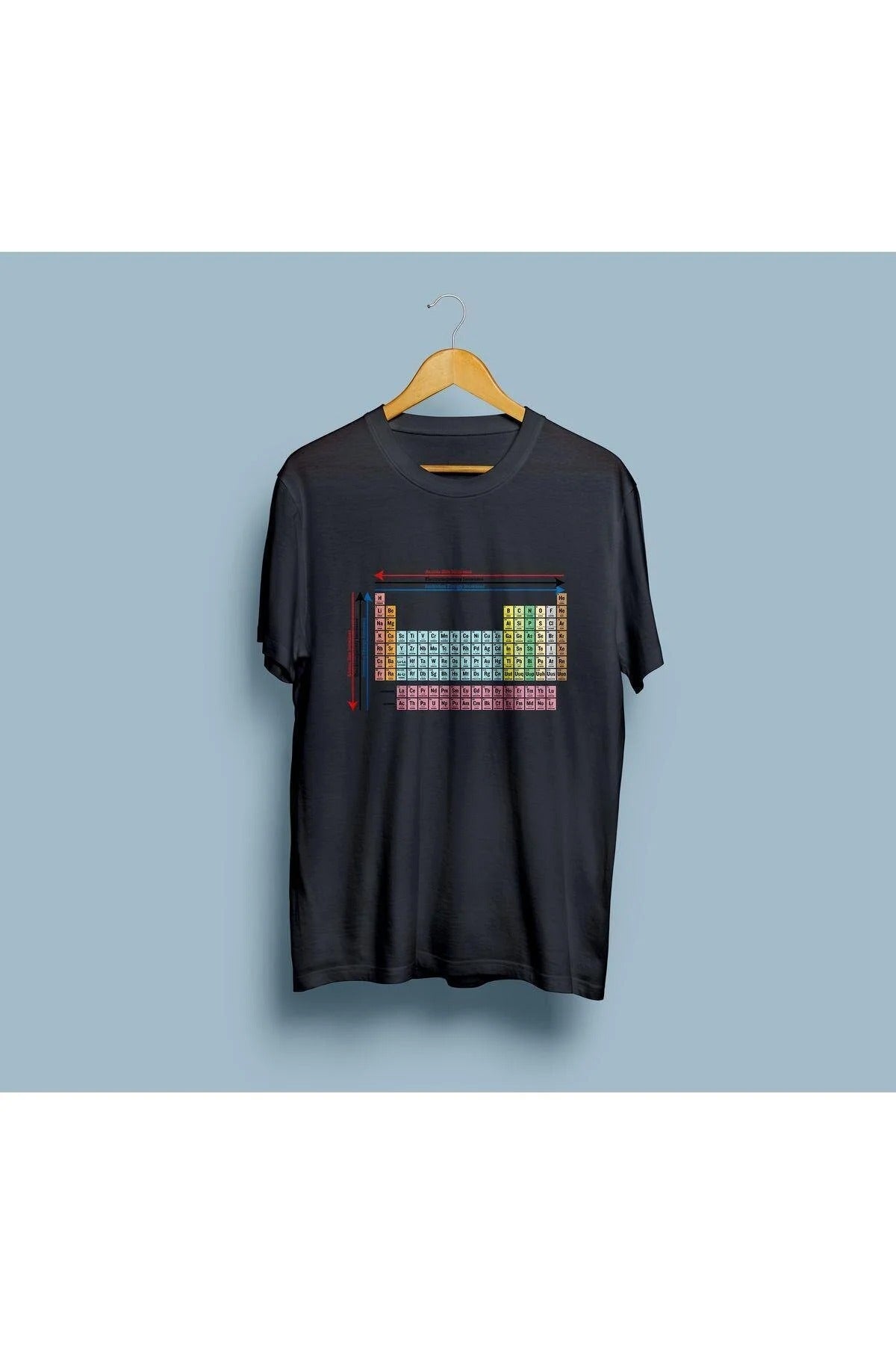 Oversize Elementler Periyodik Tablo / Kimya Tasarım unisex T-shirt