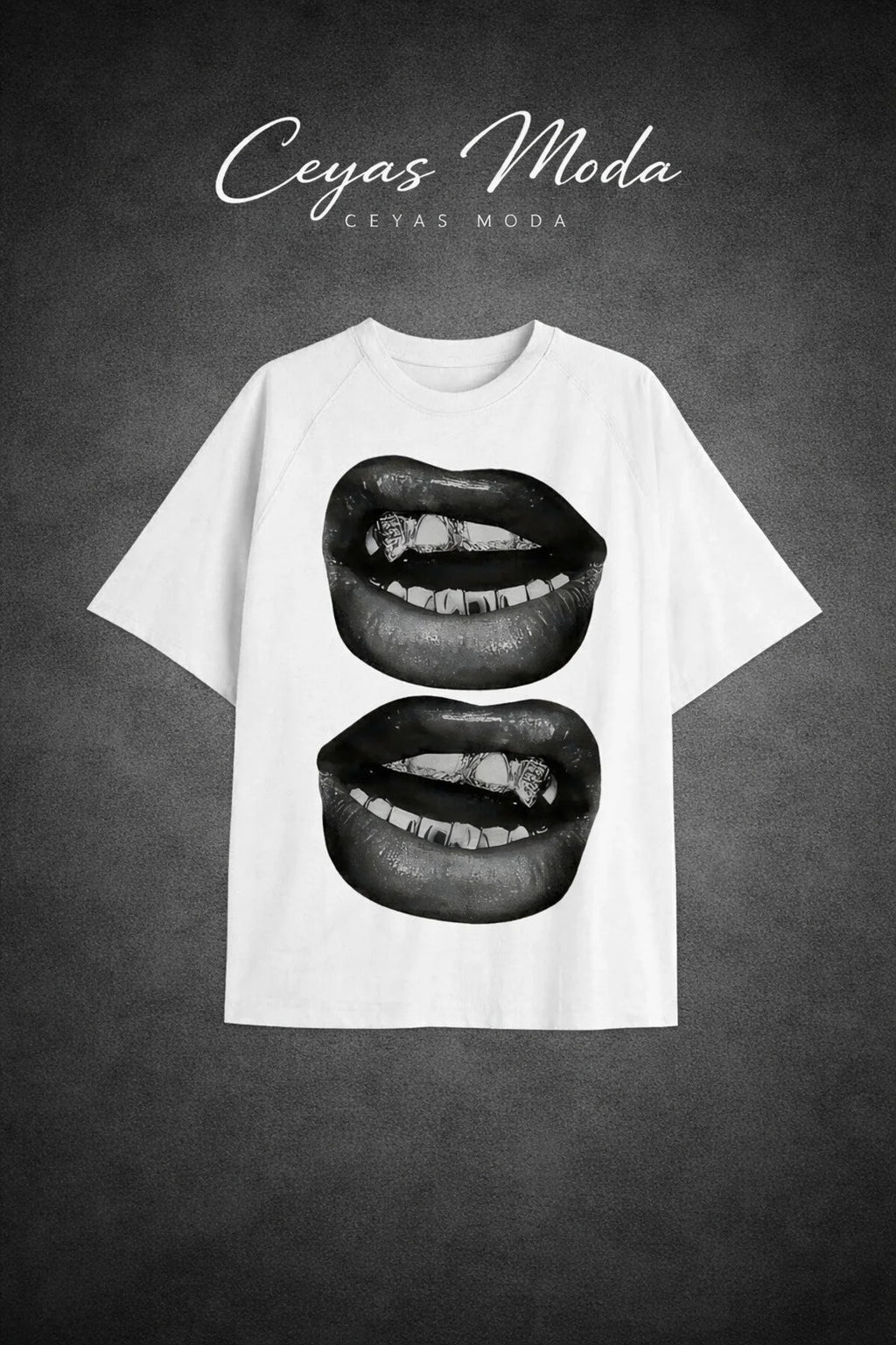 Grillz Tee -Oversize Kalıp Unisex Model T-shirt