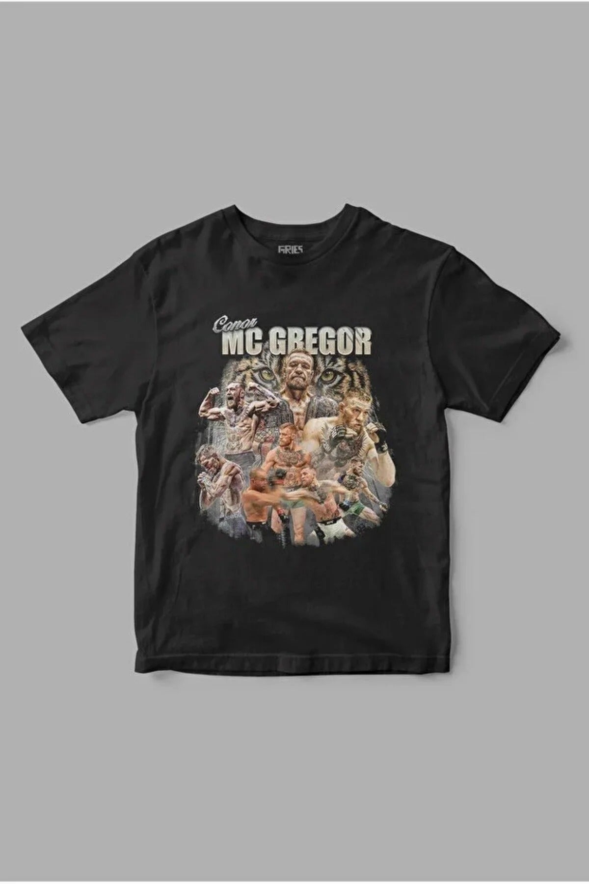 UFC MCGregor Baskılı Oversize Kalıp Pamuklu T-Shirt
