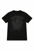 SP5DER Baskılı Oversize Kalıp T-Shirt Füme Baskılı