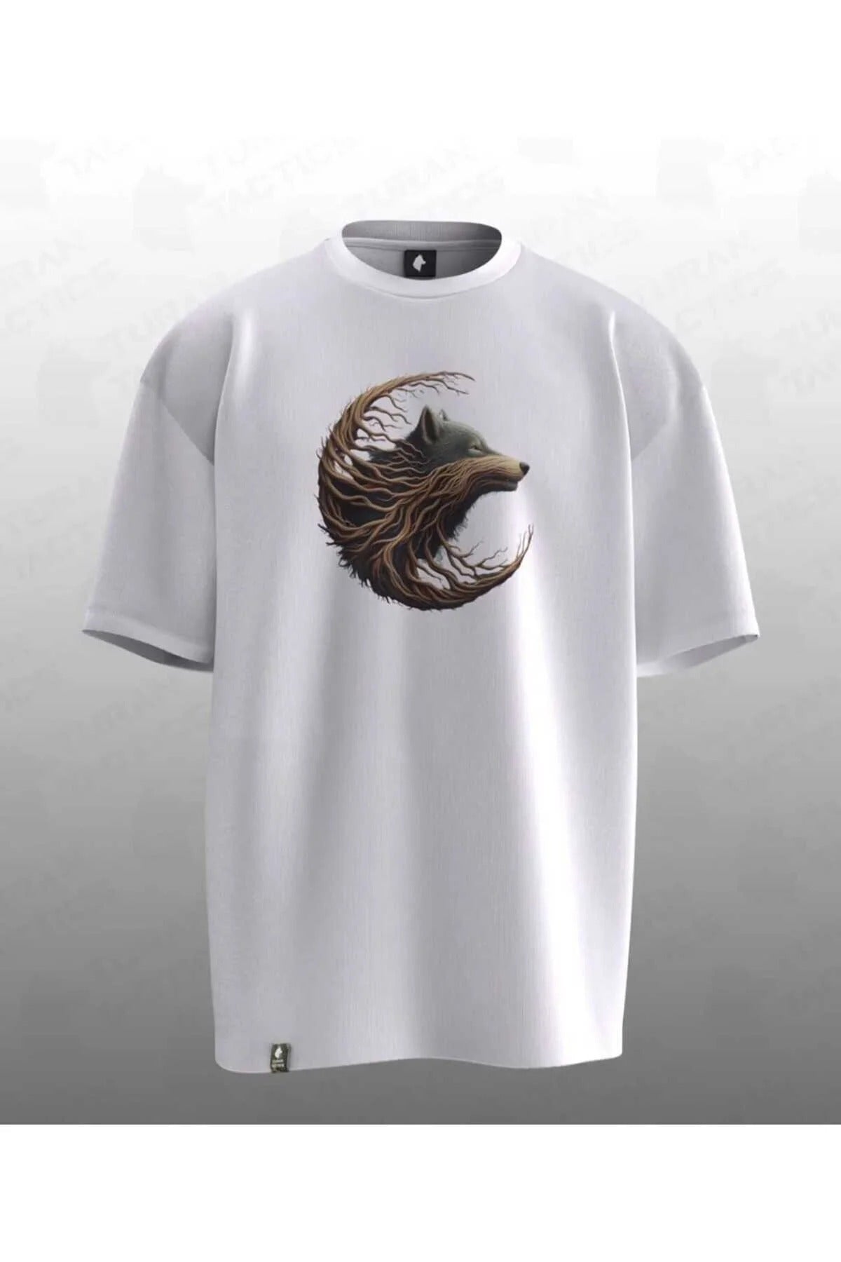 BOZKURT TÜRK SEMBOLÜ BASKILI T-SHIRT