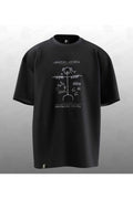 Kam Baskılı Oversize Kalıp T-Shirt