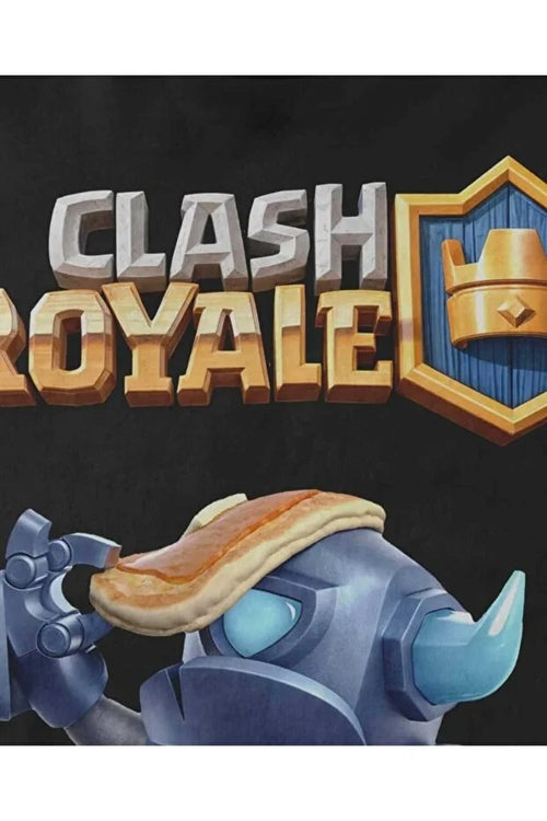 Ceyasmoda Unisex Siyah Clash Royale Mini P.E.K.K.A Savaşçı Baskılı T-shirt