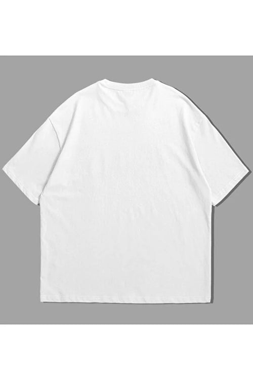 Future Milf Baskılı Beyaz Unisex Oversize Tshirt
